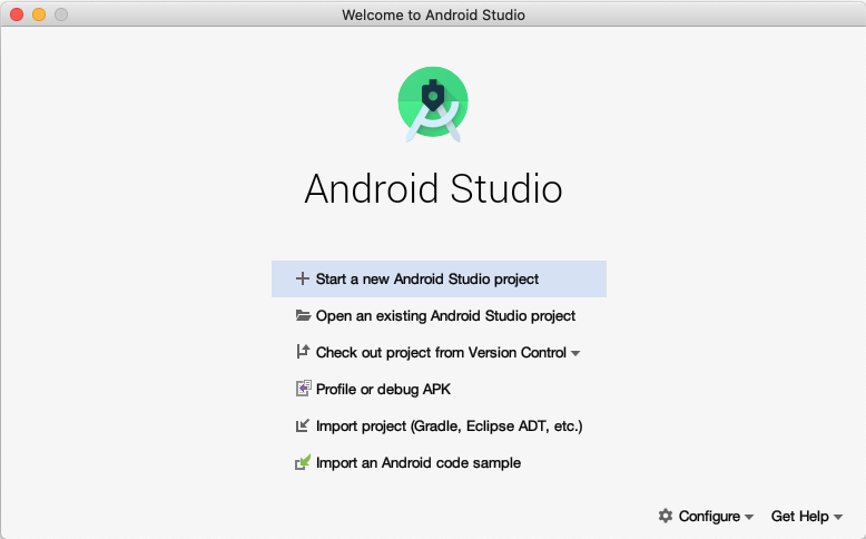 Android Studio - prvi prozor